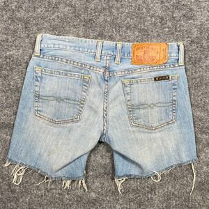 Lucky Brand Dungarees Dream Jean Cutoff Denim Shorts Light Wash USA Made Size 24